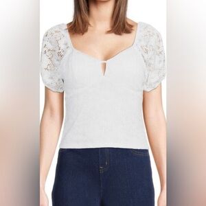 No Bounderises white juniors crop lace top size XXL (19)